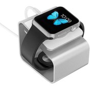 Resim Microcase Apple Watch Ultra 49mm Için Alüminyum Şarj Standı - Gümüş Al3075 