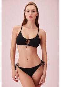 Resim Suwen Bağcıklı Bralet Bikini Üst Sb24993012 Siyah 