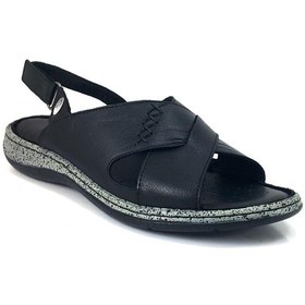 Resim Mammamia 1000 24ys Kadın Günlük Sandalet - Siyah-siyah Siyah 