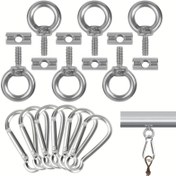 Resim 2/4/6 Set Awning Rail Stoppers, 6Mm 304 Paslanmaz Çelik Son Stoppers Blokaj Kiti için RV Karavan Motorhome Campervan Kampçılık Çadırı Çok Amaçlı RV Bağlantı Raily Kitleri 