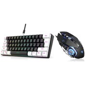 Resim Geeksen 61 Tuşlu Rgb Aydınlatmalı Oyun Klavyesi - Kompakt Tasarım, Usb-c Bağlantı, Ergonomik 
