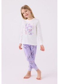 Resim Rolypoly Kız Çocuk Beyaz Pijama Takımı 5274-45682 Beyaz 