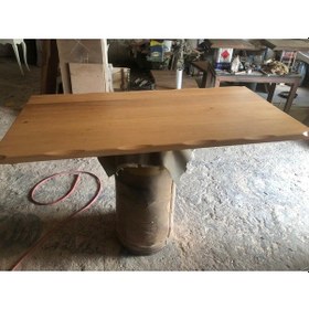 Resim Bintaşmobilya Gürgen Ağacı Kayın Rengi Kütük Salon Masası Üstü Tablası 