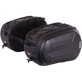 Resim 4riders Carbon Evo Series Yan Çanta Seti Siyah Siyah 