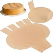Resim ABOOFAN Somun Kalıbı Parşömen Kağıdı Levhaları 100 Önceden Kesilmiş Dairesel Pişirme Kapları Yapışmaz Ağartılmamış Ekşi Mayalı Kahverengi Ekmek Cheesecake 