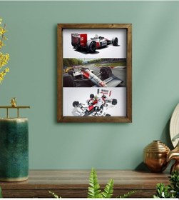 Resim Bk Gift Formula 1 Tasarımlı Doğal Masif Ahşap Çerçeveli Tablo 30X (551143390) 