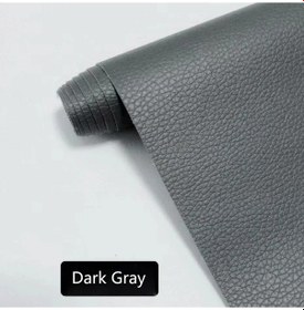 Resim Kendinden Yapışkanlı Deri Kanepe Tamir Yama Mobilya Masa Sandalye Etiket Koltuk Dark Gray 50x137cm 