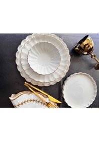 Resim Yemek Takımı Royal Charme Gold 24 Parça 6 Kişilik Renkli 