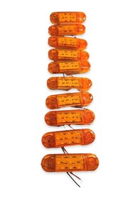 Resim Ahmet Otomotiv 10 Adet Tombul Parmak Led Sarı 12v-24v 