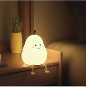 Resim Ankatek Renkli Modülü Ve Zaman Ayarlı Silikon Ayrılmaz Armut Gece Lambası - Çocuklar Ve Çiftler İçin Mükemmel Hediye Diğer Diğer 