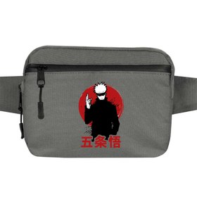 Resim Megumi Jajutsu Kaisen Bel Çantası - Gri 