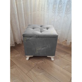 Resim AldaGelsin Lüks Sandıklı Tabure Puf 