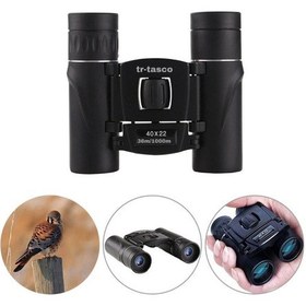 Resim Tr- 40x22 Cepte Taşımalı Kauçuk Kaplamalı Mini Dürbün 1000m/36m Açık Sarı 