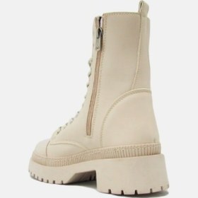 Resim Beety 23bk158.9075 Bej Fermuarlı Yüksek Taban Kadın Postal Bot Bej 