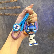Resim Baijiafu2 Yeni Çizgi Film Animasyon Stitch Serisi Yumuşak Kauçuk Anahtarlık Bebek Çantası Kolye Anahtarlık Küçük Hediye (Yurt Dışından) 