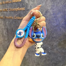 Resim Baijiafu2 Yeni Çizgi Film Animasyon Stitch Serisi Yumuşak Kauçuk Anahtarlık Bebek Çantası Kolye Anahtarlık Küçük Hediye (Yurt Dışından) 