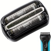 Resim 1 adet 32B S3 Elektrikli Tıraş Makinesi Başlığı Yedeği, Series 3 Tıraş Makineleriyle Uyumlu, S3 3040s 310s 3010s 300s için, Kokusuz, Sakal ve Bıyık Bakımı için, Erkek Elektrikli Tıraş Makinesi Aksesuarı 