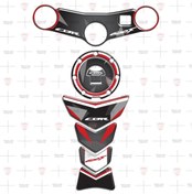 Resim Redline Grafik Cbr 600F Gidon Pad Mesnet Pedi Karbon Siyah Kırmızı Özel 2003-07 