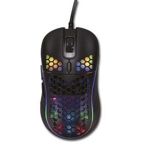 Resim Lunatic Sparrow 6400 DPI RGB LED Makrolu Siyah Oyuncu Mouse Lunatic