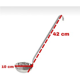 Resim hürpa tedarik Endüstriyel Sanayi tipi kulplu kepçe no 3 42 cm 