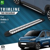 Resim S-Dizayn Fiat Doblo 3 Uzun Şase TrimLine Gri Yan Basamak 220 Cm 2023 Üzeri 