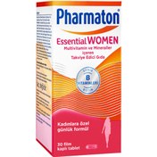 Resim PHARMATON Essential Women Biotin, Demir, Vitamin B, Multivitamin ve Mineraller 30 Tablet 