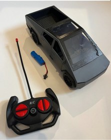 Resim Uzaktan Kumandalı Şarjlı Tesla Cybertruck Siyah Renk 25 Cm Siyah 