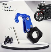 Resim Cloudstore Mavi Cnc Alüminyum Katlanır Motor Tutucu - Scooter Ve Elektrikli Bisiklet Aksesuarı 