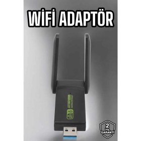 Resim Motto Ticaret Mey Ithalat® Wifi Adaptör Çift Bantlı Kablosuz Wifi Adaptörü 