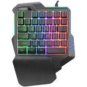 Resim Kb-R177 Salvo Siyah Usb Led Işıklı Q 35 Tuşlu Multimedya Mini Gaming Oyuncu Klavyesi Everest