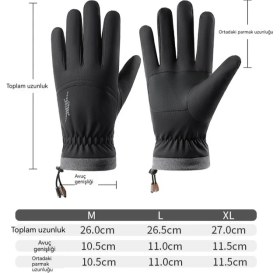 Resim Huluwa Kış Kayak Eldivenleri Su Geçirmez Sıcak Bisiklet (Yurt Dışından) 