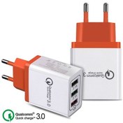 Resim 18 W Usb Hızlı Şarj 3.0 5 V 3a İphone Uyumlu 7 8 Ab Abd Tak Cep Telefonu Hızlı Şarj Cihazı Samsung Huawei İçin Şarj Ac Güç Şarj Cihazı 