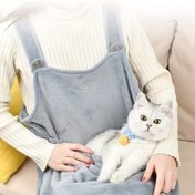 Resim Rahat Kedi Taşıma Önlüğü - Tüm Mevsimler İçin Şık Evcil Hayvan Askılı Çanta, Makinede Yıkanabilir Polyester, Küçükten Büyük Kedilere Uygun 