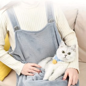 Resim Rahat Kedi Taşıma Önlüğü - Tüm Mevsimler İçin Şık Evcil Hayvan Askılı Çanta, Makinede Yıkanabilir Polyester, Küçükten Büyük Kedilere Uygun 