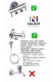 Resim Nalbur Bakkal Wc Taharetmatik Şattaf Kromaj 