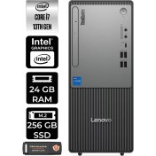 Resim Lenovo Thinkcentre Neo 50T Gen 5 Intel Core I7 13700 24GB 256GB SSD Windows 11 Pro Masaüstü Bilgisayar & Per4 USB Bellek 12UB000LTRP391 