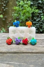 Resim Rufus Concept Gül Mini Altılı Silikon Mum Kalıbı 