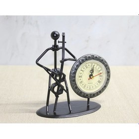 Resim Metal Saatli Keman Çalan Müzisyen Alk4333 - 9091009947008ynt 