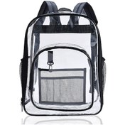 Resim Xindoker Su Geçirmez Şeffaf Büyük Kapasiteli Pvc Seyahat Sırt Çantası Siyah Mor 