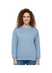 Resim Baglan Kadın Sıfıryaka Sweatshirt Taşlı Bgl-st05060 Mavi 