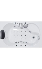 Resim Lexington Jakuzi 130x80, H55 Comfort Hidromasaj Sistemli Küvet (Gövde + Metal Ayak + Ön-yan Panel) 