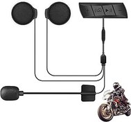 Resim Motosiklet Şapka Kulaklık, Kablosuz Kulaklıklar Motosiklet | Motosiklet Dış Mekan Kulaklığı | FM Radyo ve Otomatik Yanıtlama Özelliğine Sahip Su Geçirmez Spor Kulaklığı, 450mAh Pil, Eller Ghirting 