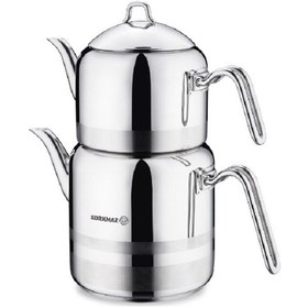 Resim Korkmaz A114 Largo Çaydanlık Takımı Gri 