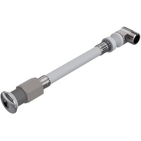 Resim yapıtaşı Yt241 Esnek Klozet Taharet çubuğu Küresel uçlu Ø26 Dirsekli Baglantı 60mm 