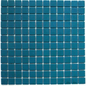 Resim MozaiKristaL Tüm Yaşam Alanlarının Tüm Yüzeyleri İçin Turkuaz Cam Mozaik. Taş Ölçüsü: 25X25 Mm. File Ölçüsü: 31.5X31.5 Cm. ( 1 Koli = 10 File = 1 m2 Fiyatıdır ) 