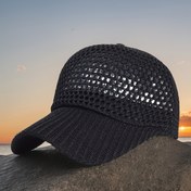 Resim Erkekler ve Kadınlar için Nefes Alabilir Mesh Beyzbol Şapkası - Ayarlanabilir Esnek Fit Duckbill Güneş Şapkası, Tüm Mevsimler İçin Tek Renk Outdoor Casual Şapka, Anneler Günü Hediyesi, Güvenli Toka Kapatma 
