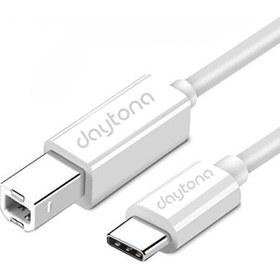 Resim Daytona TB1-2 Type-C To USB B Mıdı Org Elektrikli Piyano Yazıcı Kablo 1m 