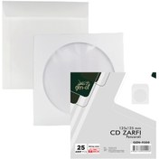 Resim Gen-Of Pencereli CD Zarfı Beyaz 80 gr 1000 li Tutkallı Gen-Of