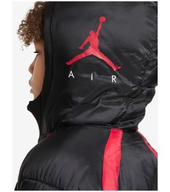 Resim Nike Nıke Jordan Flıght Erkek Çocuk Mont 65a636-023 Siyah 