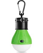 Resim Xindoker Yeşil Led Kamp Lamba, Çadır Için Taşınabilir, Işık Rengi Ve Parlaklığı Ayarlanabilir, 3 Aaa Pil İle Çalışır Pil Yok , Dağcılık Kancalı 
